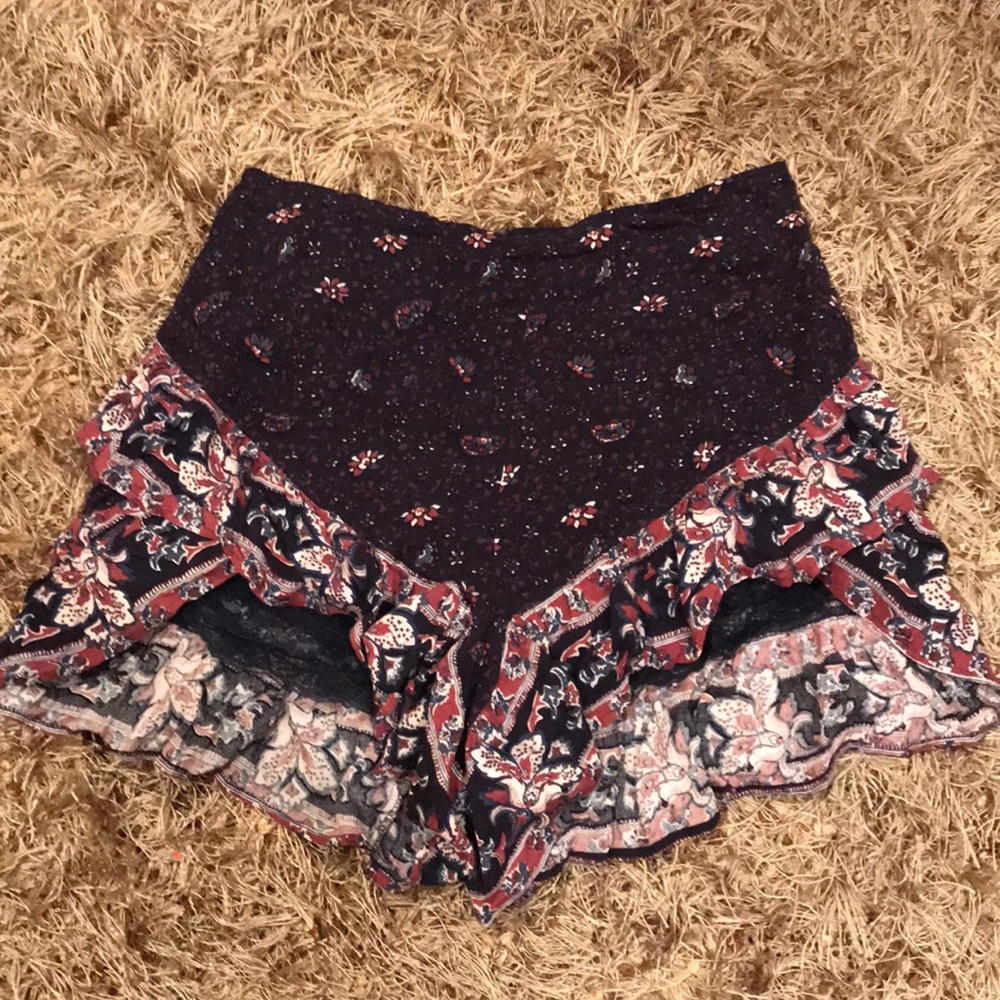 Free People Printed Shorts